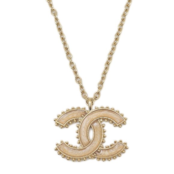 CHANEL Gold Logo Necklace - Picture 1 of 5